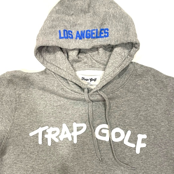 TRAP GOLF Hoodie M Medium Gray - Picture 4 of 5